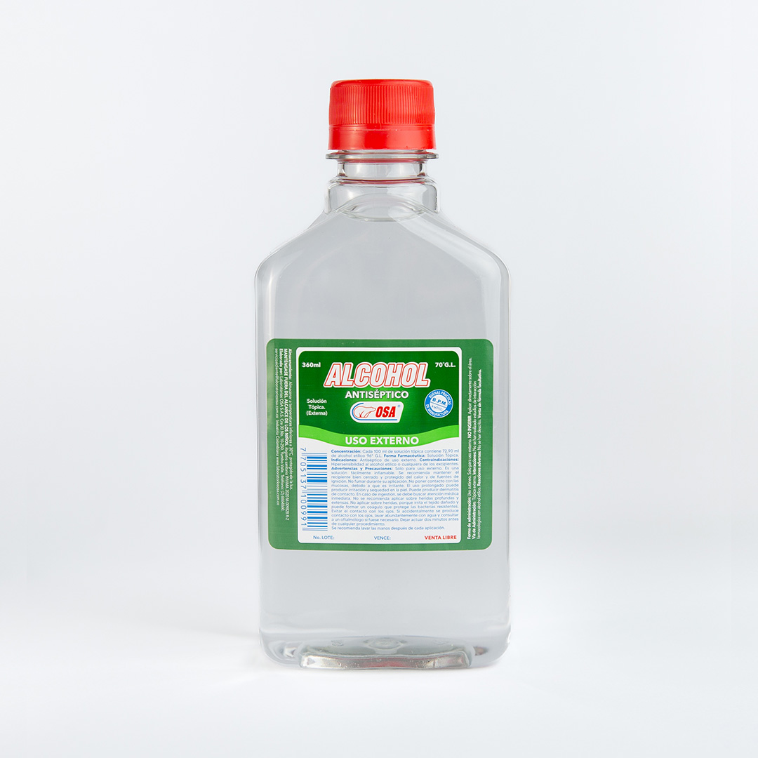 Alcohol Antiseptico 360 ml – Plana Pet